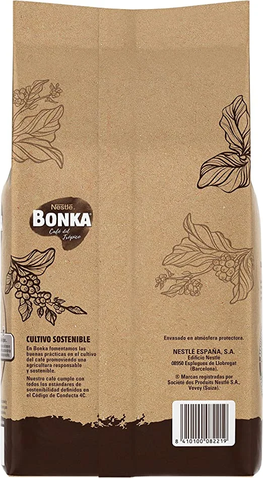Bonka natural coffee beans 4 packages x 1kg