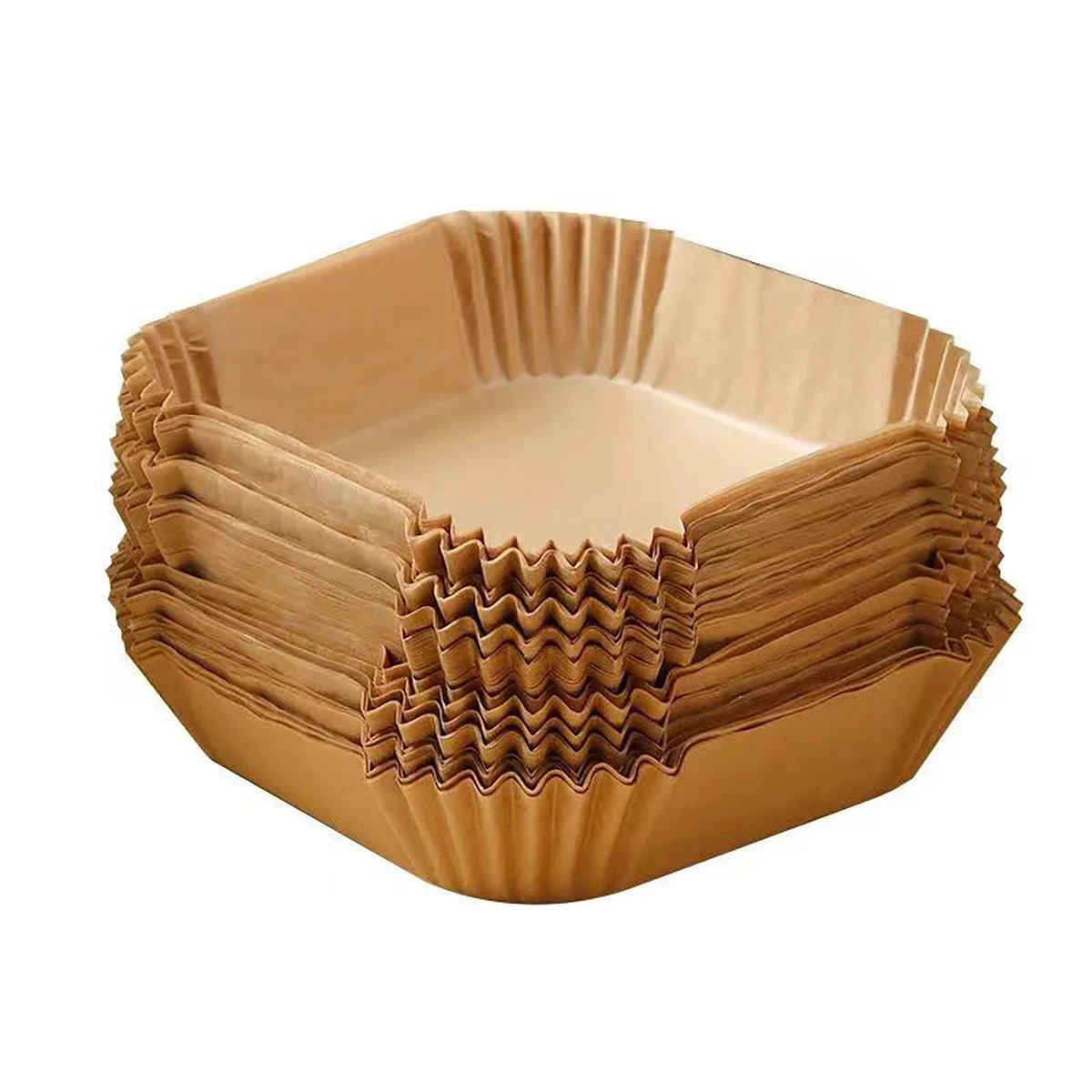 100 Hojas Papel para Air Fryer 6 Litros, Antiadherente Desechable, Resistente a Alta Temperatura y Grasa, Accesorio Freidora Sin Aceite, Papel de Hornear para Freidora de Aire, Fácil Limpieza