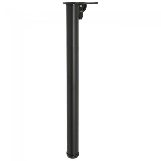 Pata de Mesa Plegable Regulable ø50 Altura Ajustable Negro