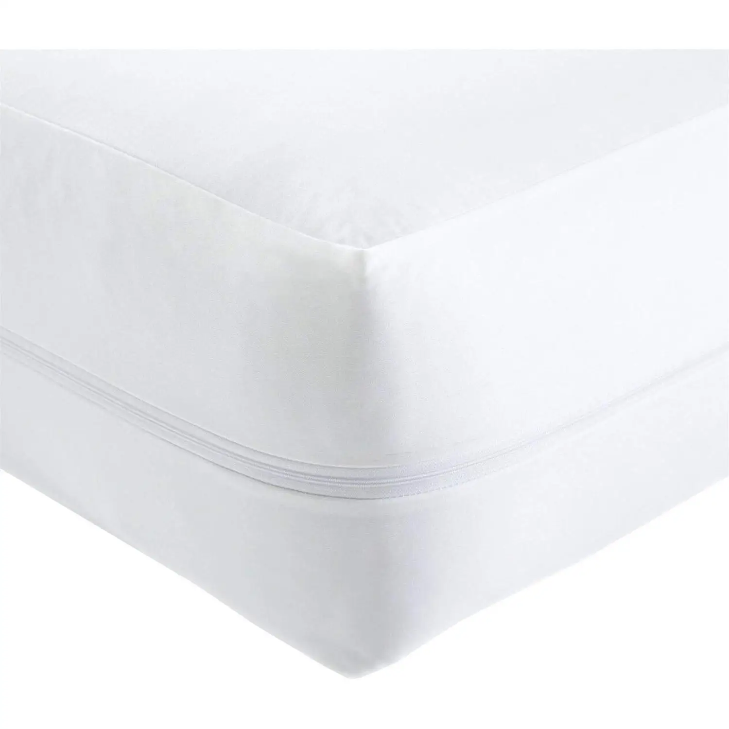 Protector De Colchon Funda con altura 27 cm Transpirable con Cremallera 100 Microfibra, Protector Tacto Liso y Suave, Fabricado en ESPAÑA,, Mejor Precio