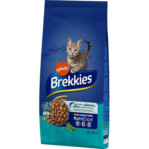 AFFINITY BREKKIES EXCEL CAT SALMON Y ATUN 15KG