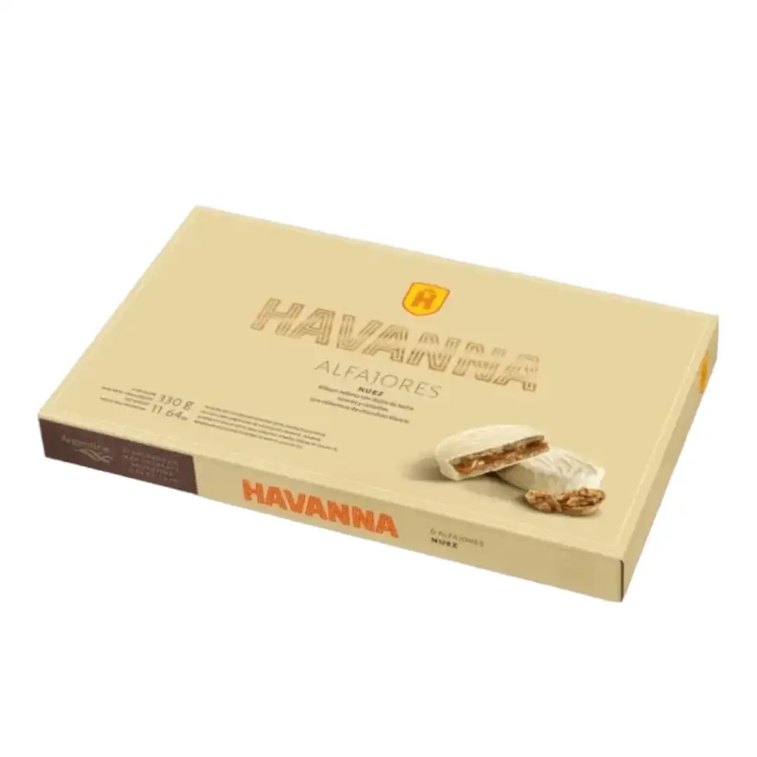 Havanna Alfajores de Nuez 6 Unidades Rellenos de Dulce de Leche  - Qumir