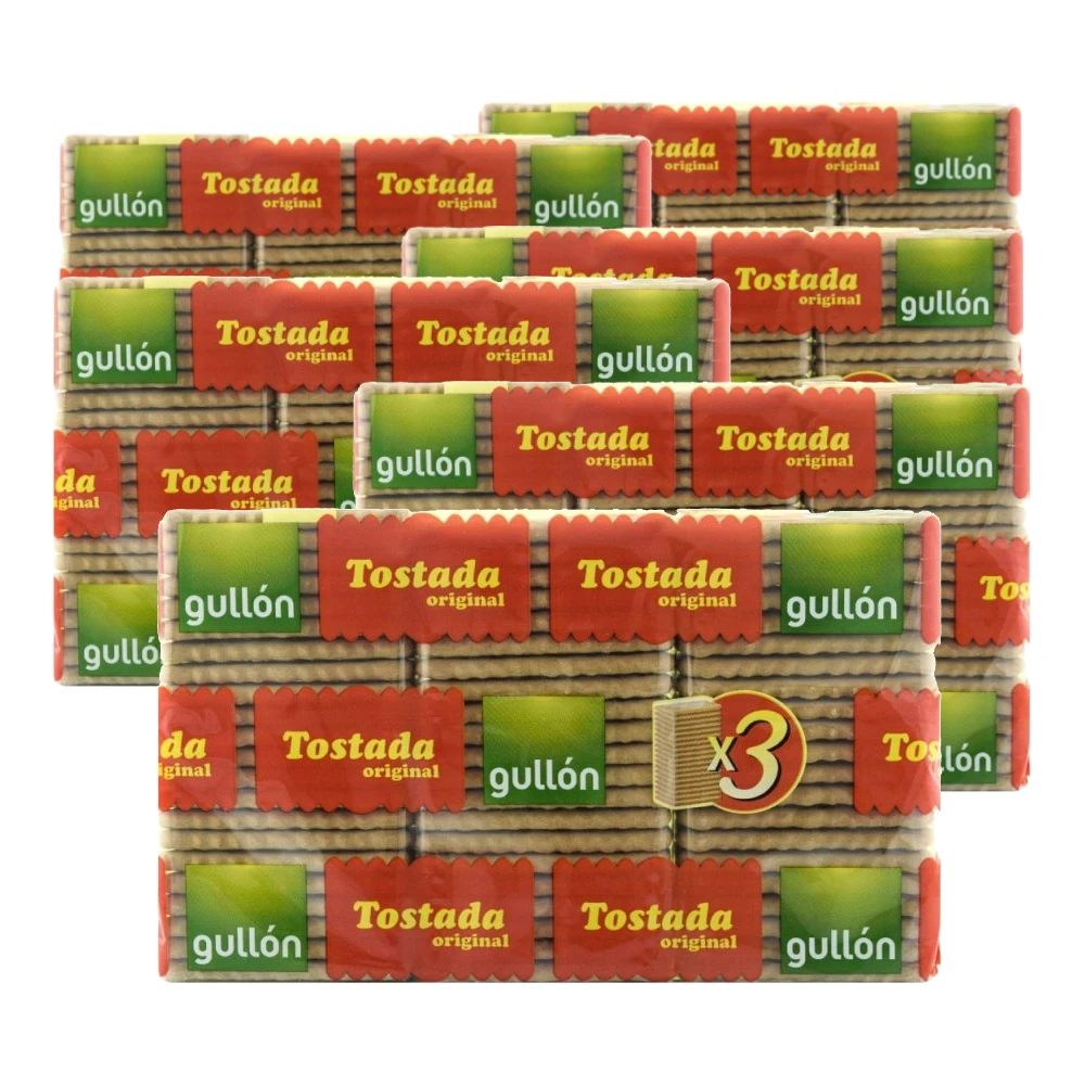 Galletas Gullón Tostada original 400 g x 6 packs. Total 2.40 kg