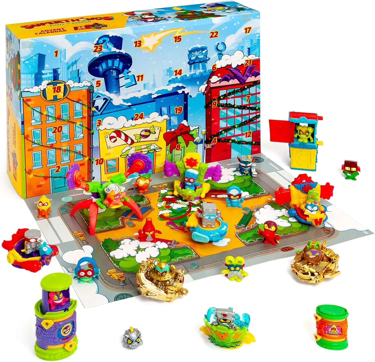 Magicbox superthings advent calendar with exclusive figures