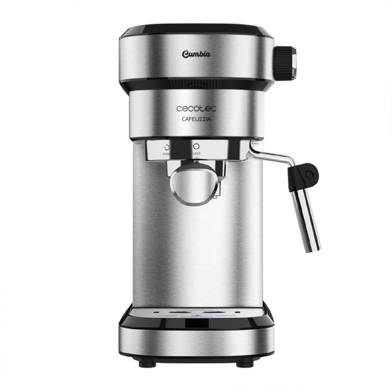 Cecotec Cafetera Express Cafelizzia 790 Steel para Espressos y Cappuccinos. 1350 W