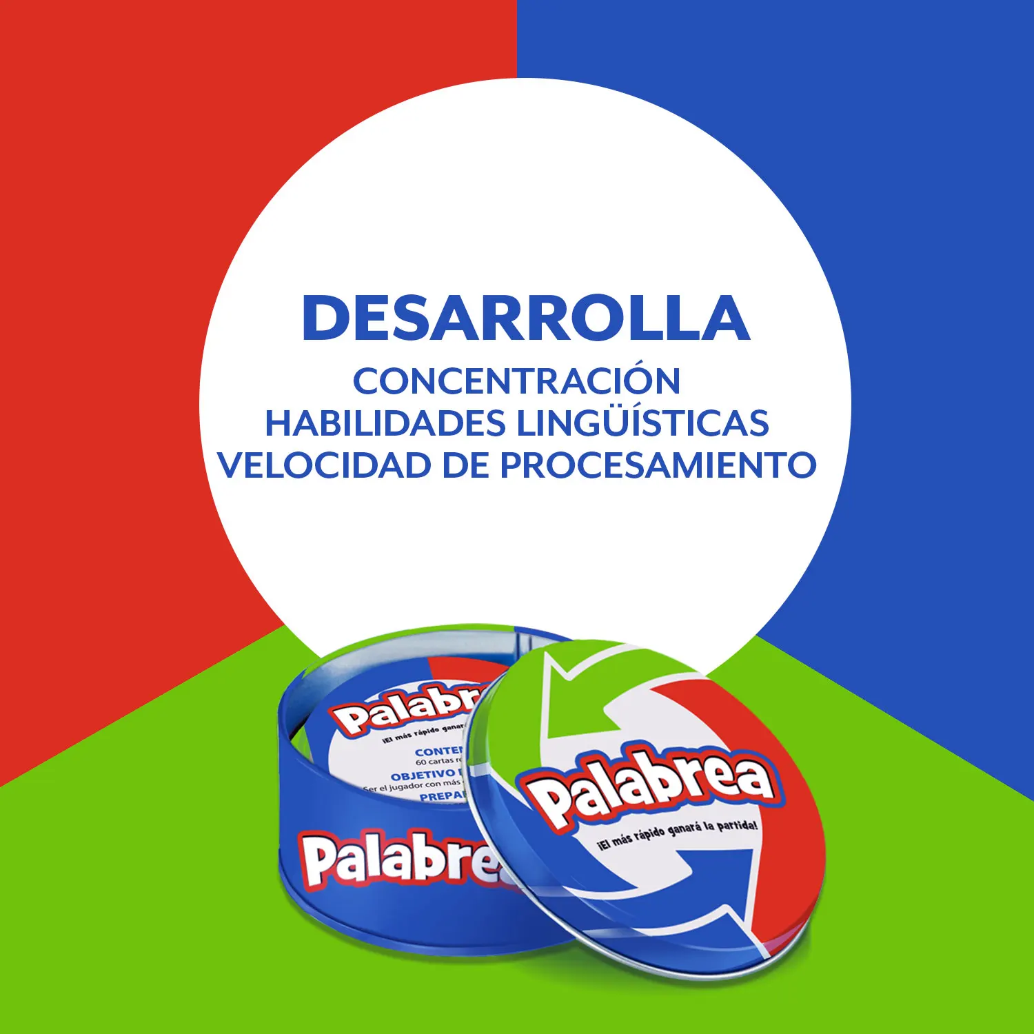 Ludilo Palabrea | Educational Board Game for Children 6 Years, Educational Family Board Game, Great for Family Game Night, Designed for 2-6 Players