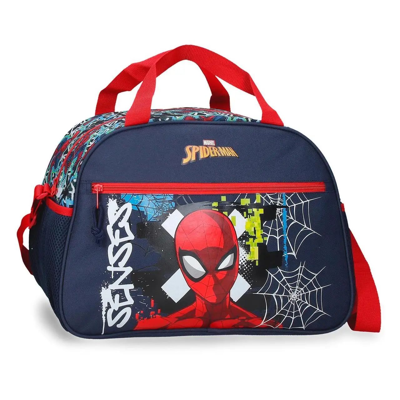 Bolsa de viaje Grafity Of Spiderman 40 cm x 28 cm x 22 cm Marino