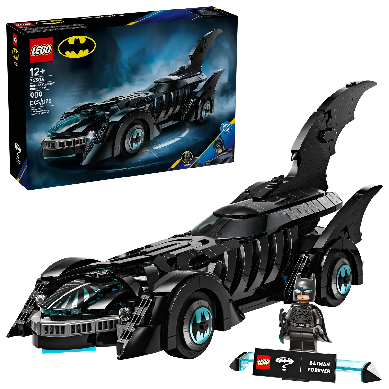 LEGO LEGO DC Batman Batmóvil de Batman Forever 76304 – 909 Piezas