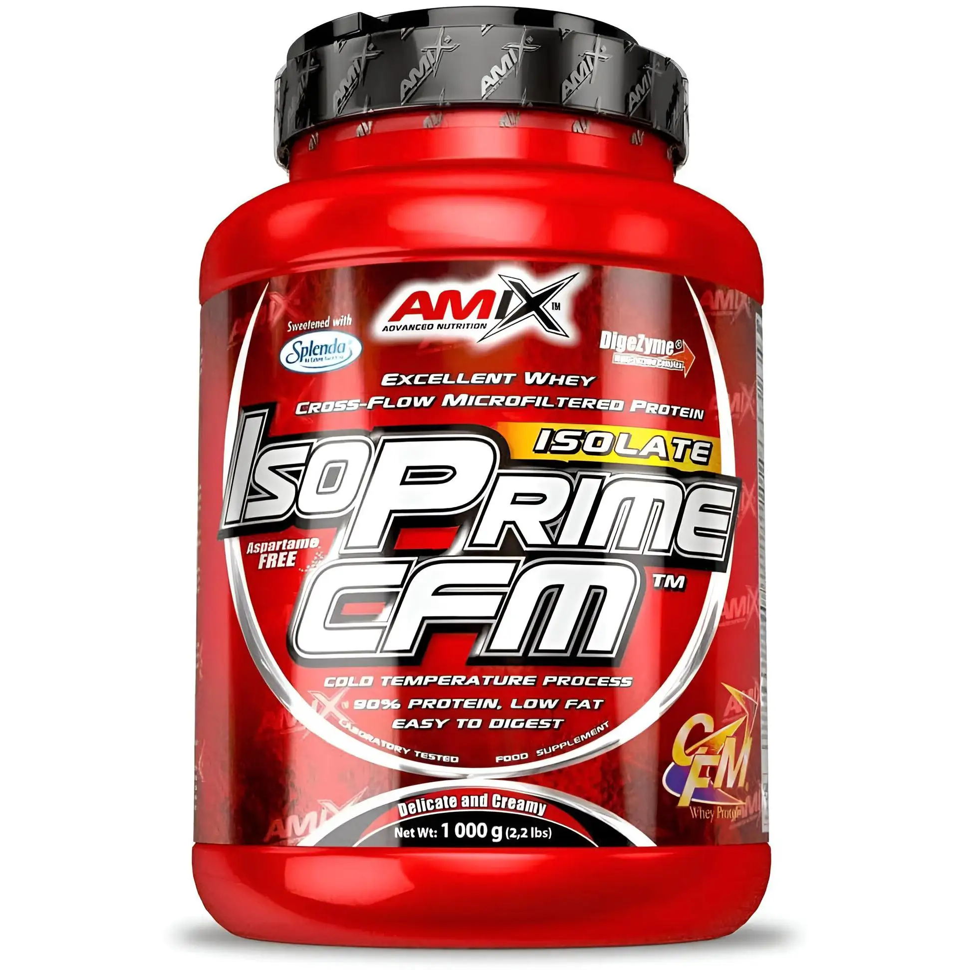 Amix IsoPrime CFM Isolate 1000g – Proteína Aislada de Suero 90% de Alta Pureza con DigeZyme® AMIX NUTRITION