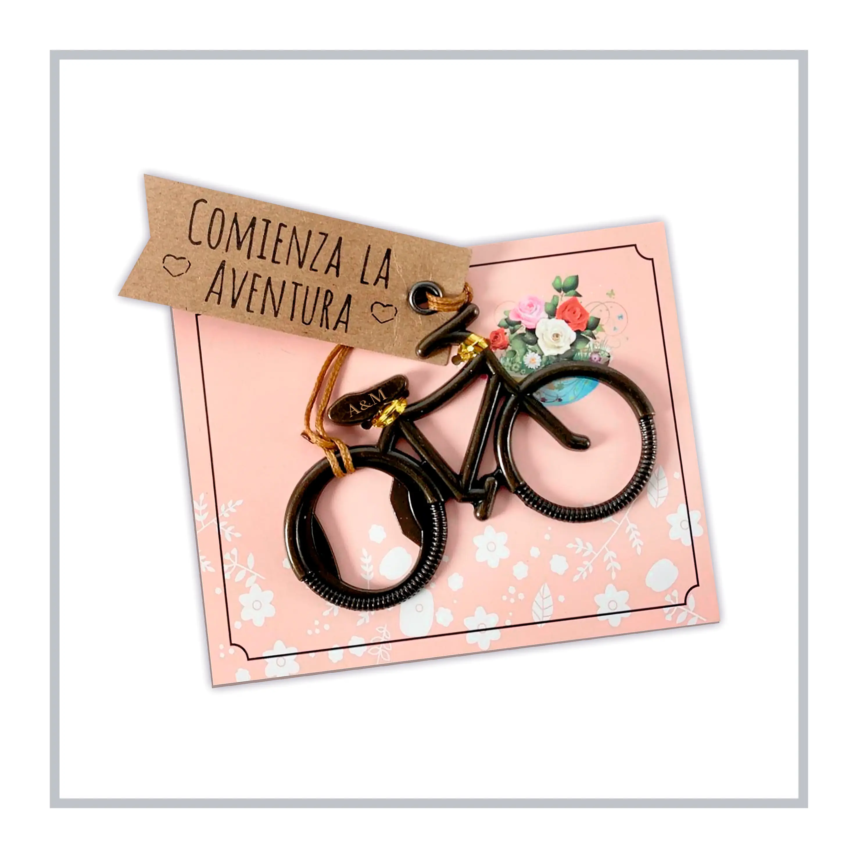 RegaloVip.es - Pack 1 a 50 Abridor Bicicleta, abrebotellas, regalos personalizados. regalos para amigos. regalos originales, regalos únicos, detalles de boda, regalos para san valentín, detalles de