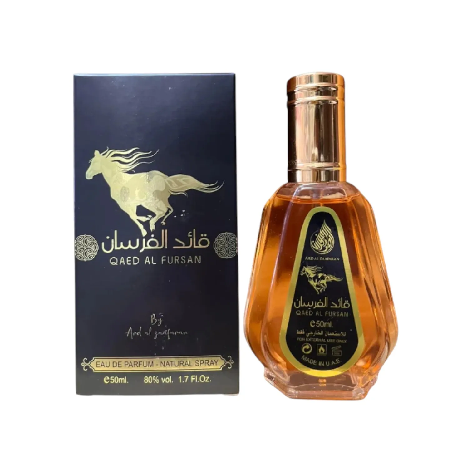 Ard Al Zaafaran – Qaed Al Fursan 50ml 50 ml – Perfume Unisex – Aroma Intenso y de Larga Duración
