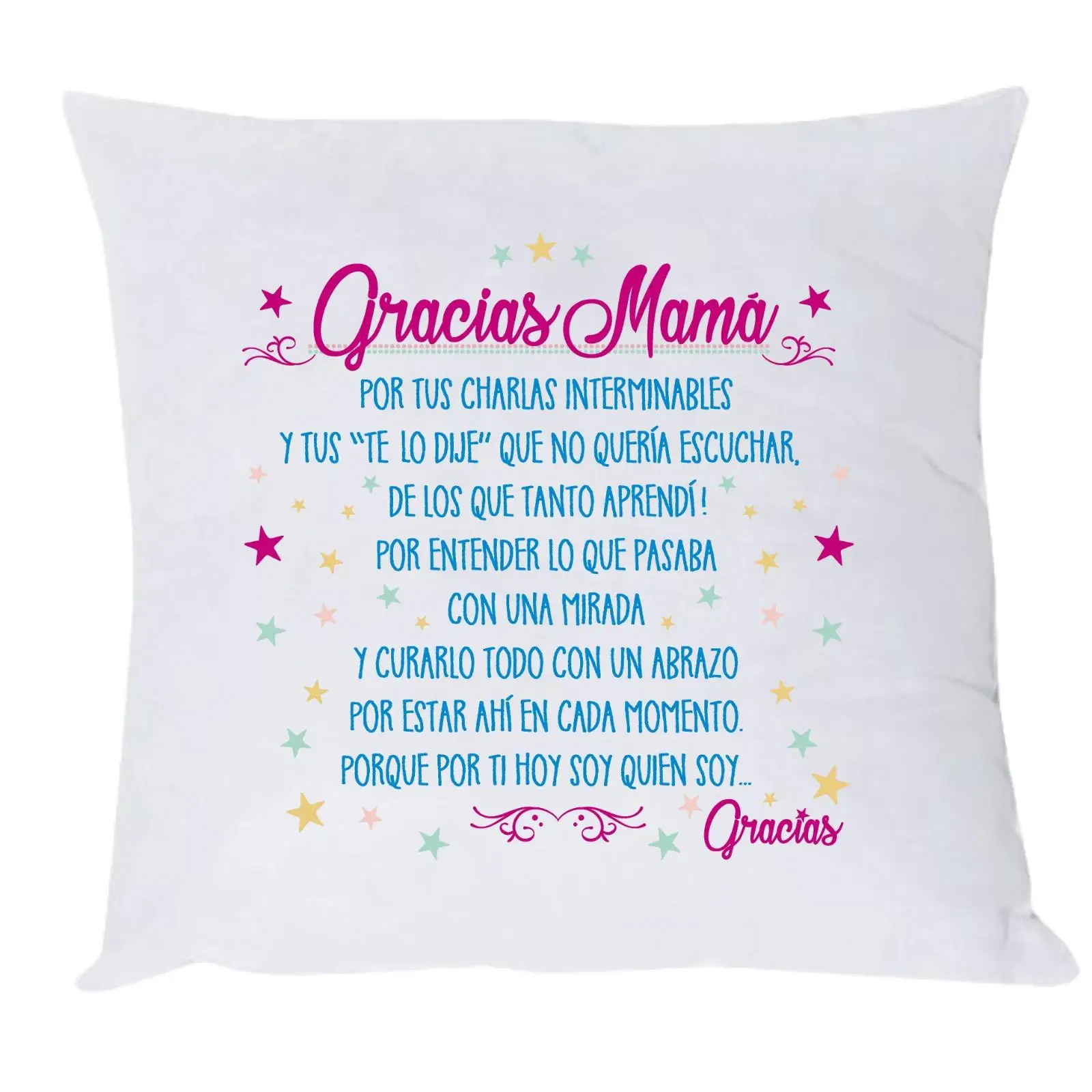 Cushion with message: 