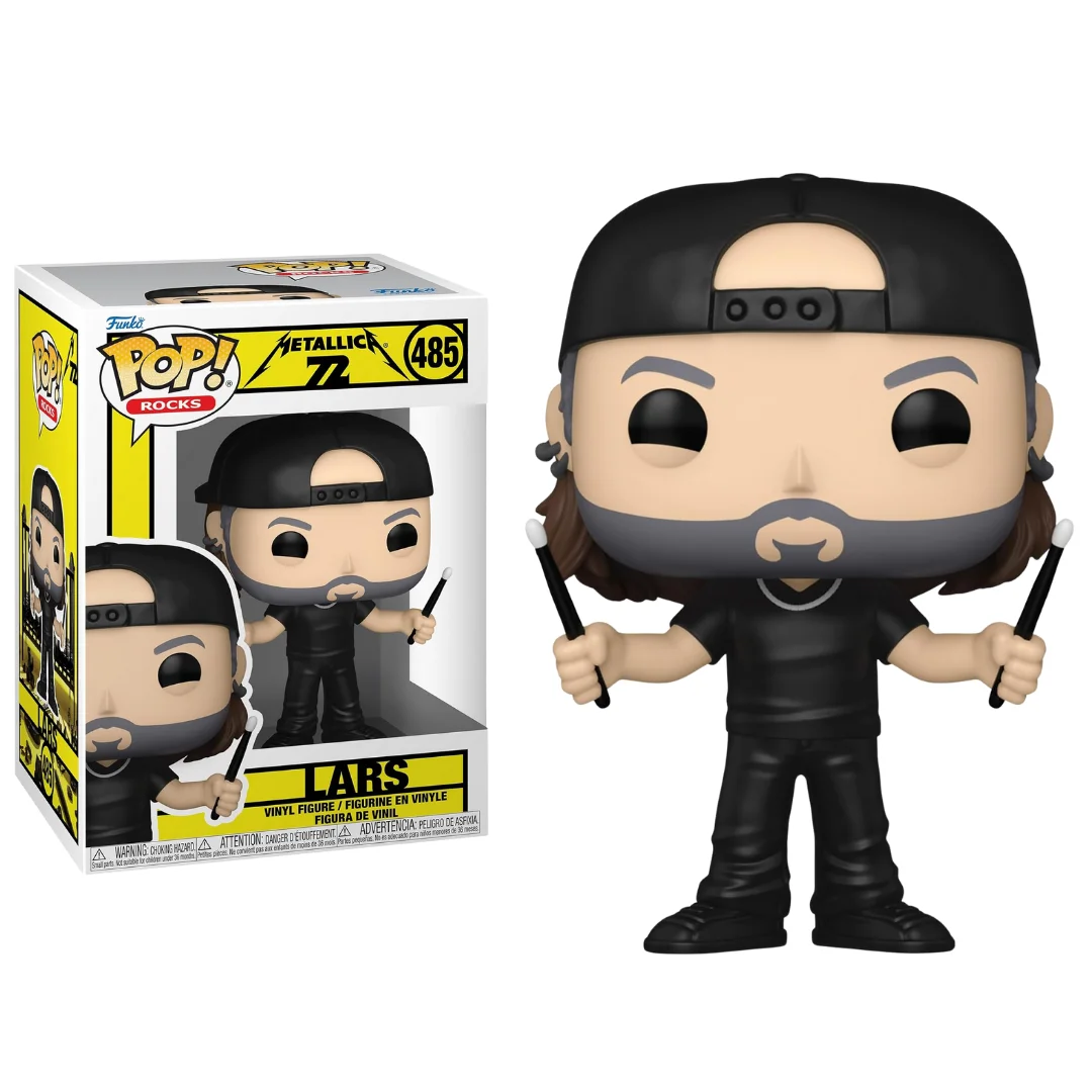 FUNKO POP! METALLICA - LARS, 87077, Nº 485, TIENDA CON LICENCIA OFICIAL, ENVIO EN 24-48 HORAS EN PENÍNSULA, FIGURA, CABEZÓN, MUÑECO, JUGUETES, MÚSICA, ROCK, CANTANTE
