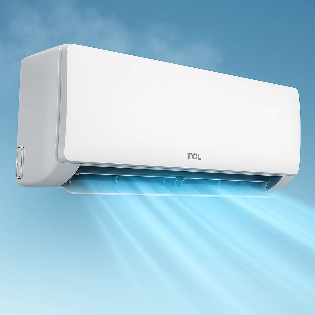 Tcl split air conditioner 1x1 3000 refrigerators - wifi - smart airflow - elite series xa73 s12f2s1