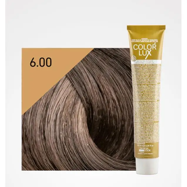 Tinte en Crema Color Lux 100ml: 6.00 Rubio Oscuro Intenso - Design Look