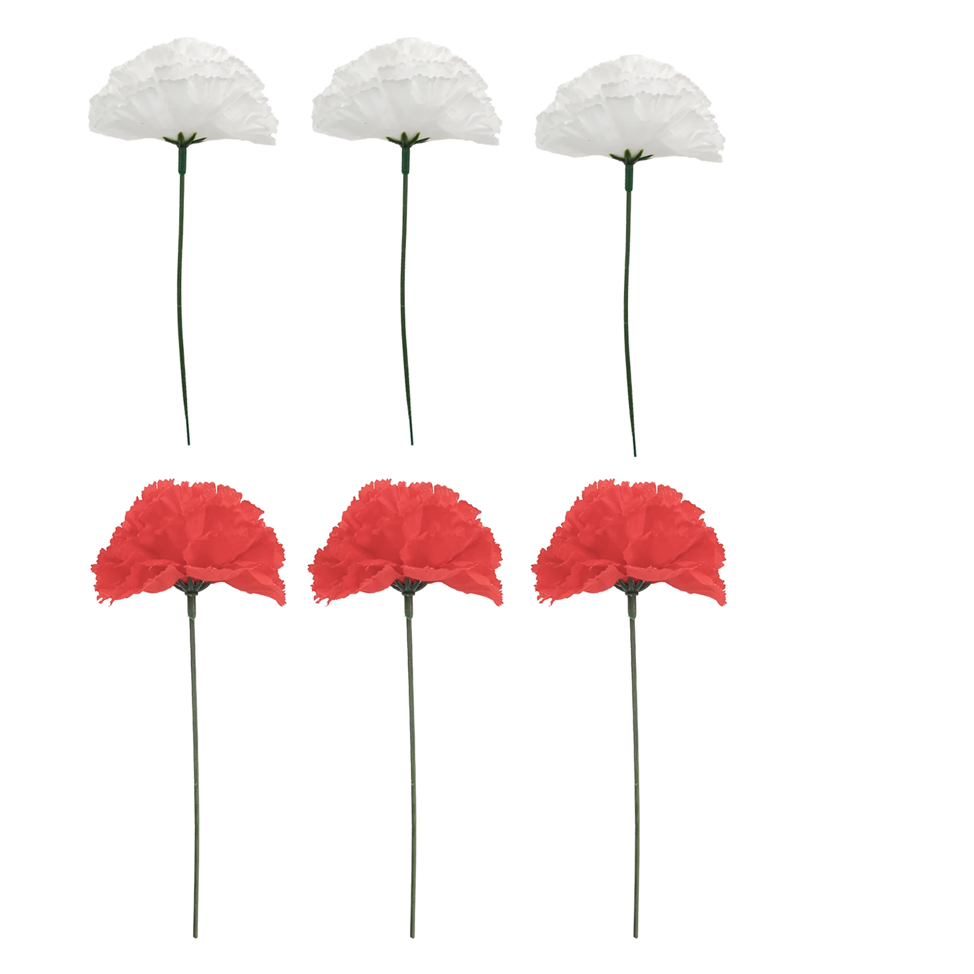 Carnavalife Pack 6 Económico Flores para el Pelo Flamenca Clavel Chulapa Accesorios Mujer