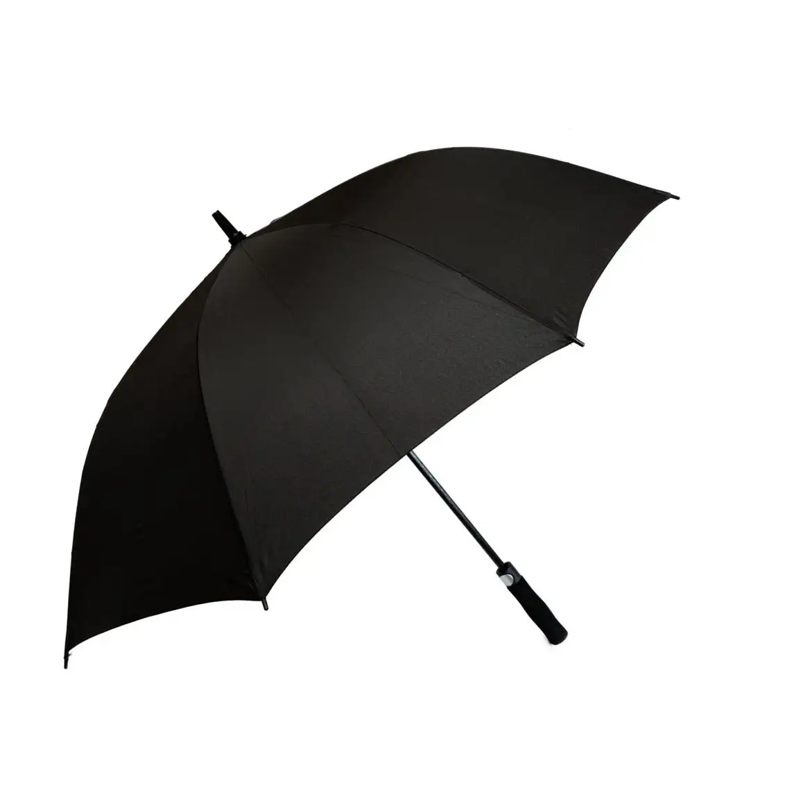 J.S ONDO  Paraguas Bastón Plegable, 70cm Cerrado Hombre Mujer, Paraguas Automático, Varillas Resistente Al Viento Negro Puntos