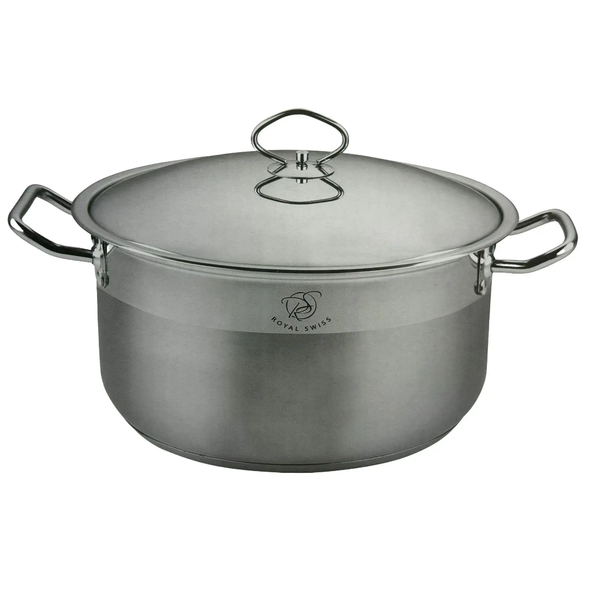 Olla de Acero Inoxidable Grande 10L a 54L – Cocción Rápida, Apta para Lavavajillas y Borde Vertedor Antigoteo | Ideal para Cocina y Eventos