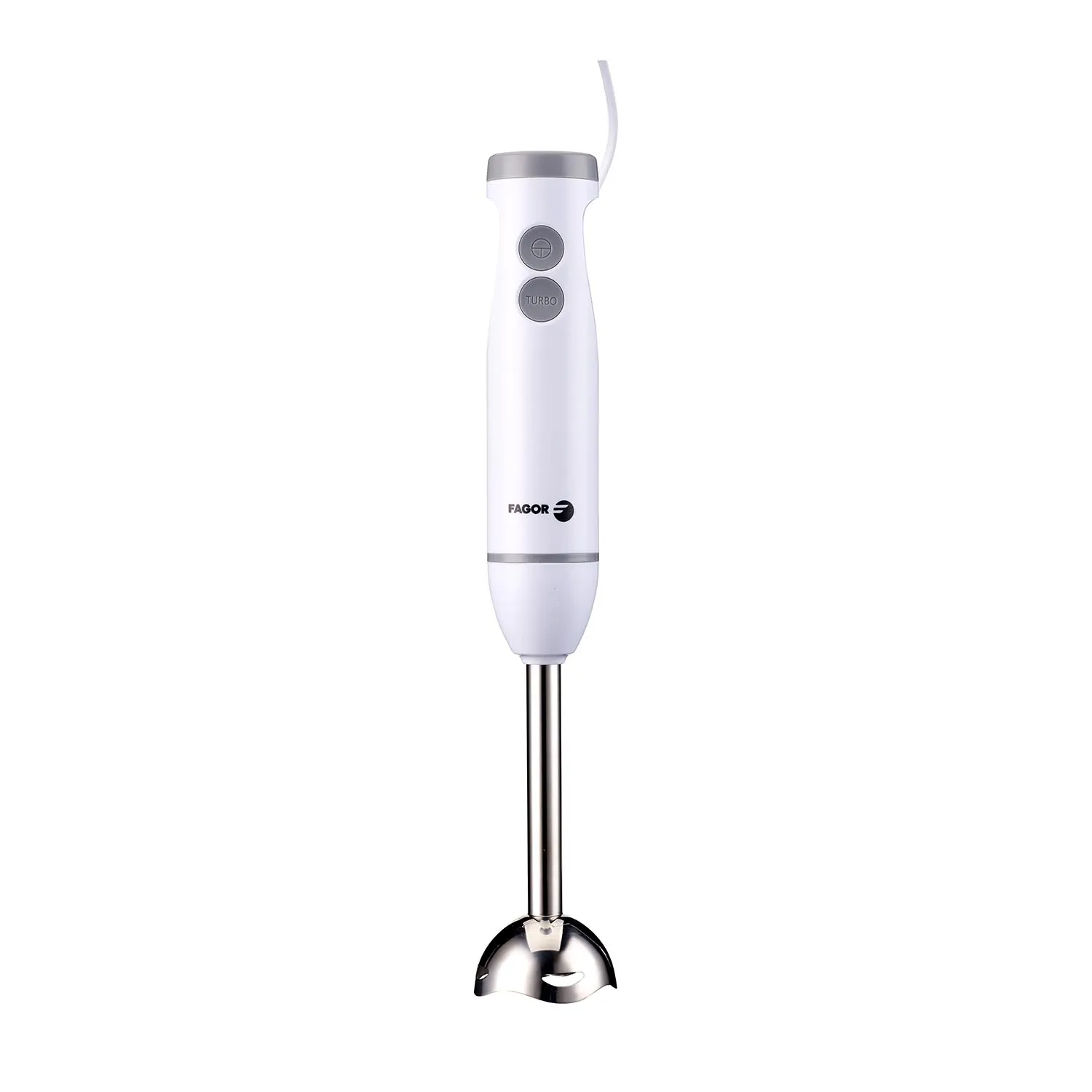 Batidora de Mano 1000W Acero Inoxidable, Varilla desmontable de 2 Cuchillas, Vaso 700 ml, Blanco, FAGOR Divamix Wish FGE04001