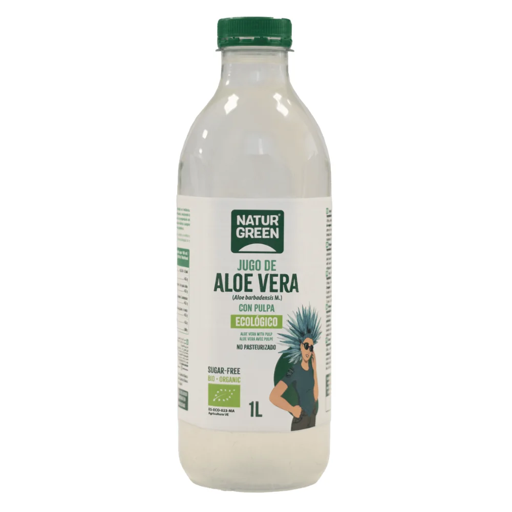 Jugo de Aloe Vera con Pulpa | 1L | Sin azúcares añadidos | Naturgreen
