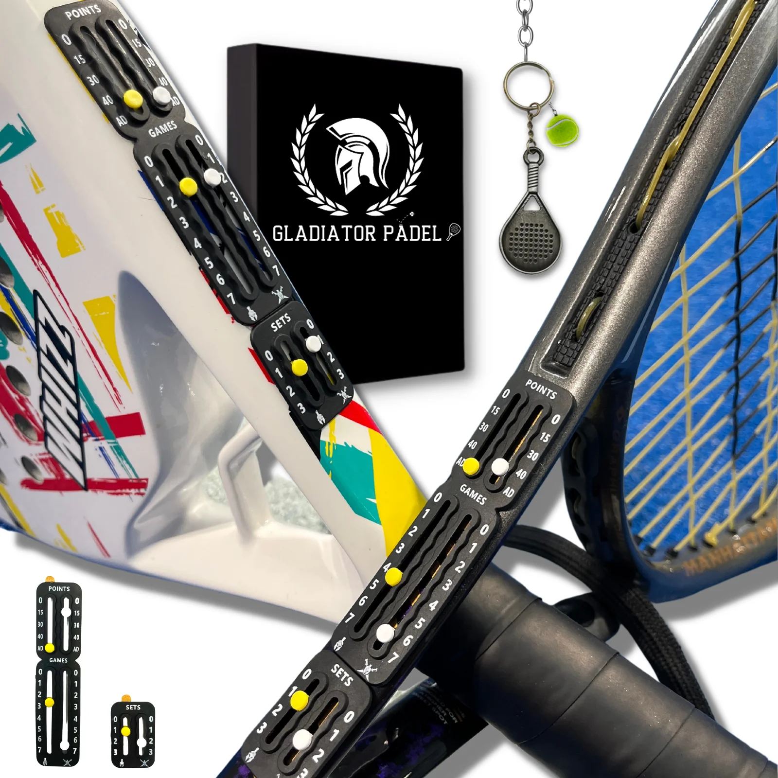 Contador Puntos Padel y Tenis - Accesorios Padel - Marcador Padel - Padel Accesorios - Marcador Padel Pala - Contador Padel - Marcador Pala Padel - Pala de Padel - Contador Puntos Padel Pala