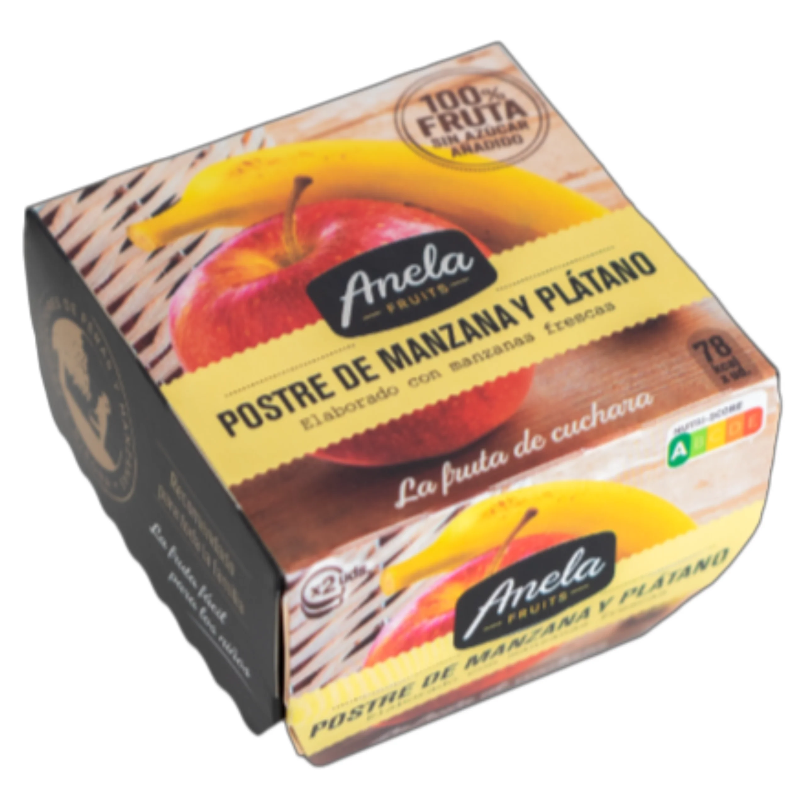 Anela Fruits dessert 2x100g apple, apple and peach, apple and pear, apple and banana-delicious dessert of assorted Fruits to enjoy at home