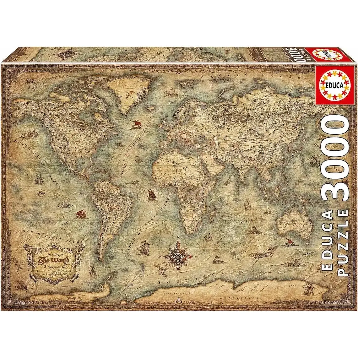 Educa Borrás Puzzle Mapamundi Político 3000 Piezas Educa Borrás