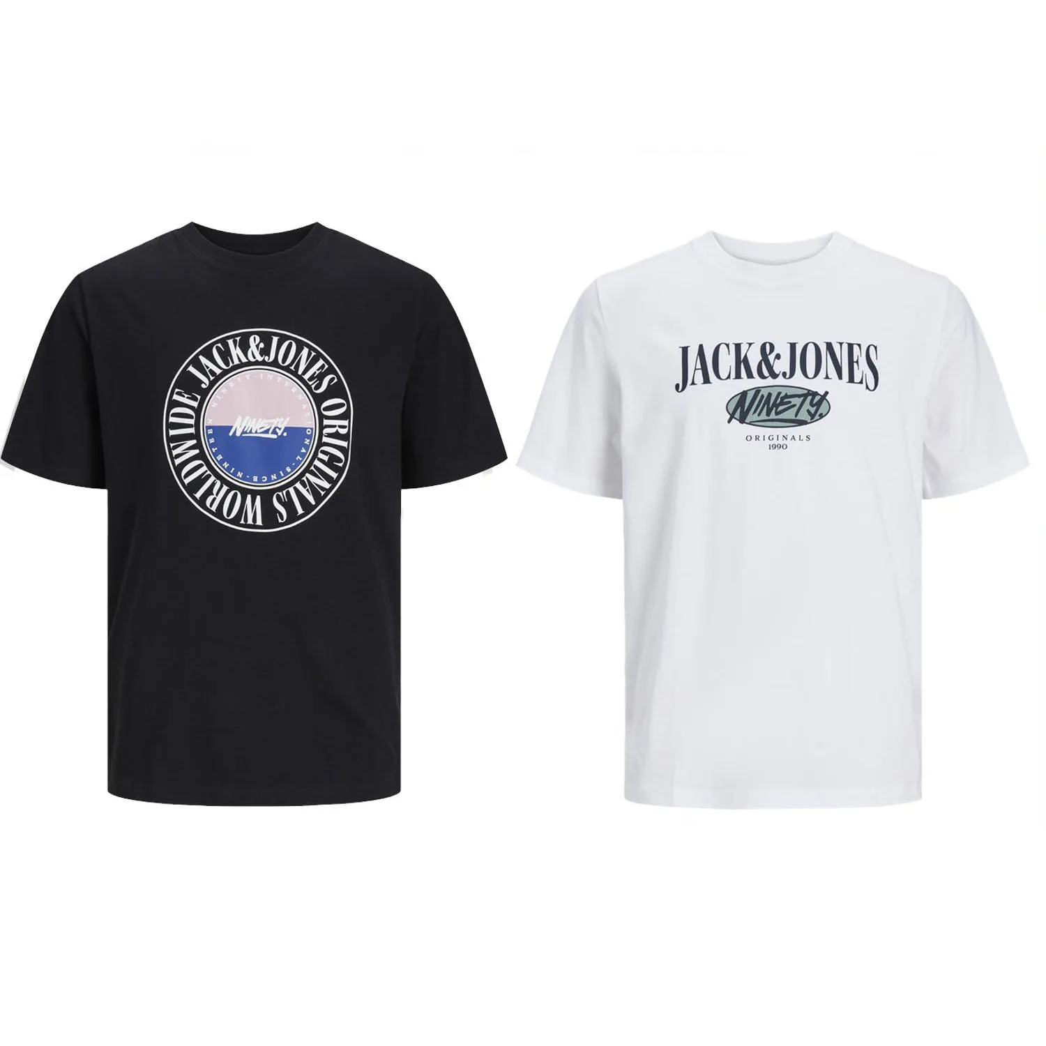 Jack & Jones NEW24 man Pack 2 Cotton T shirts Mod JORCOBIN fashion casual casual Ref 250411