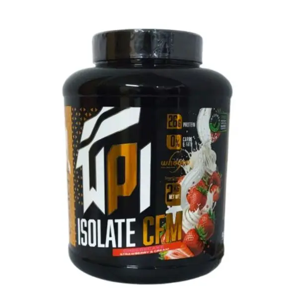 Proteína Usafit - WPI Isolate CFM - Proteína ISO CFM 2kg CHEESECAKE STRAWBERRY AND CREAM - 100% AISLADO de proteína de suero de leche WHEYCO®. La mejor calidad para la recuperación muscular. Bajo en