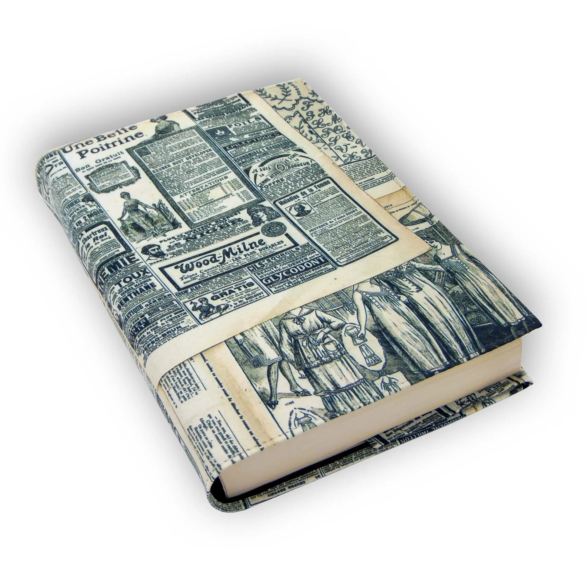 ANVAL Funda Ajustable para Libro ANVAL - Protección Impermeable, Adaptable a Diferentes Grosores . Diseño Estampado
