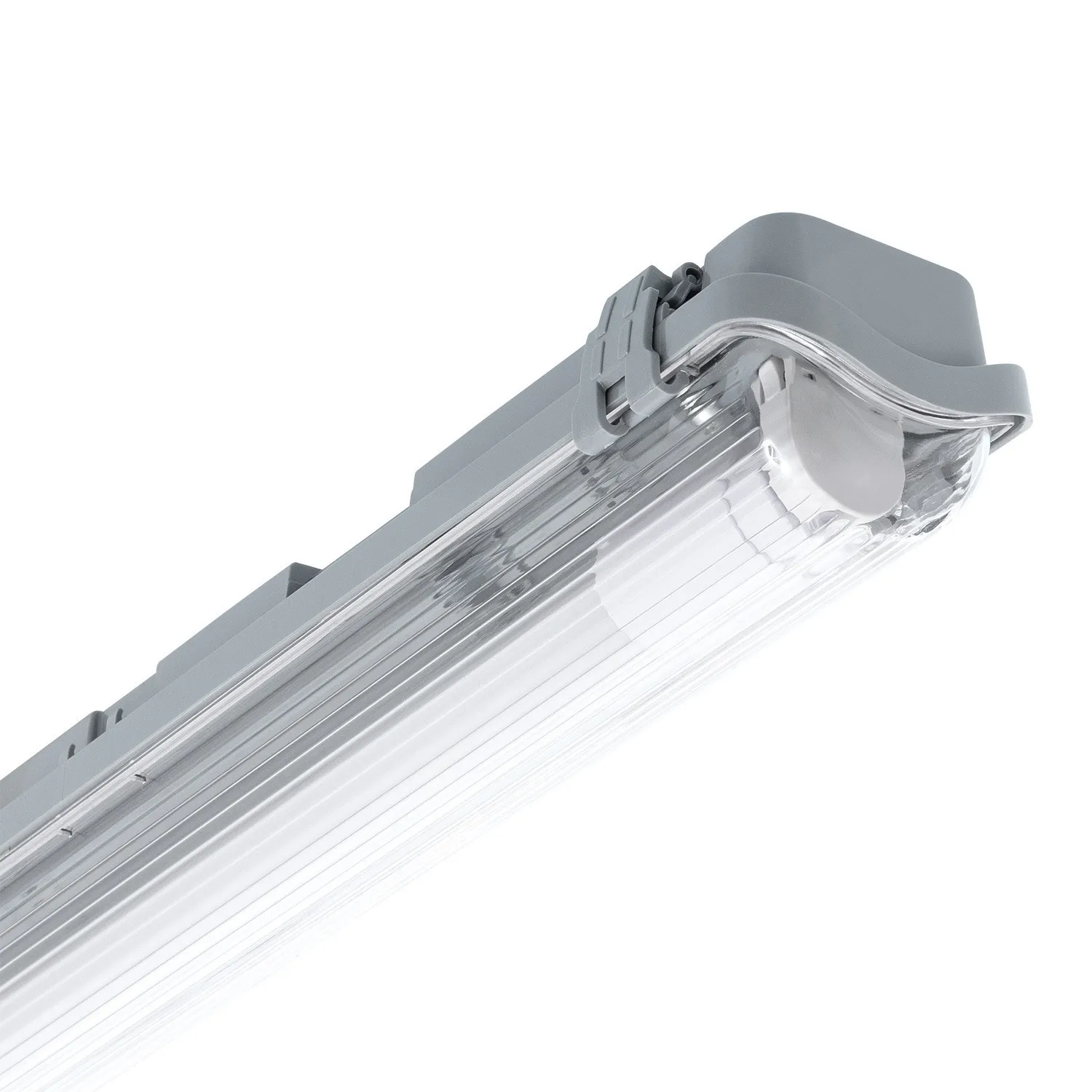 Ledkia Pantalla Estanca LED con Tubo LED 60 cm IP65 Conexión un Lateral