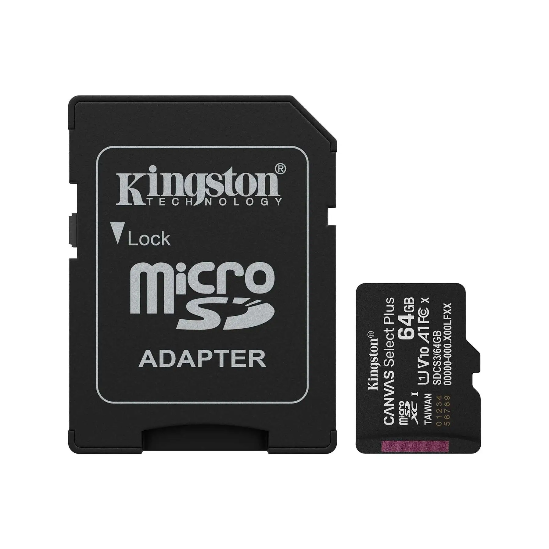 Kingston Canvas Select Plus 64GB Negro/ Tarjeta de memoria microSD Canvas Select Plus, categoría 10 UHS-I