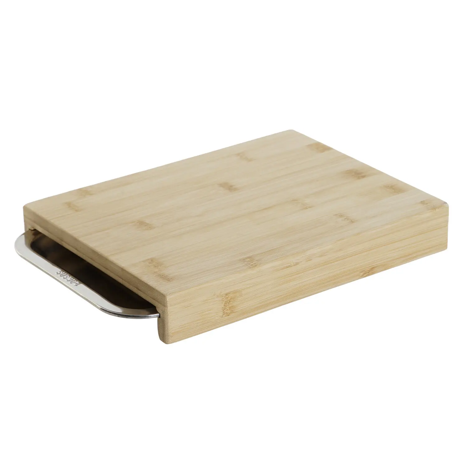 Tabla cortar set 2 bambu inox 28x21,5x4,2 bandeja El mejor complemento para tu hogar.