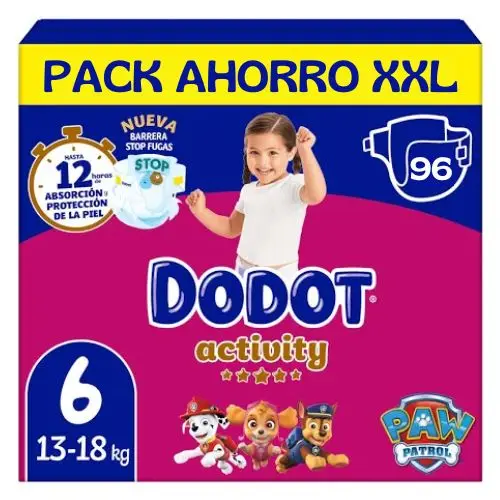 Dodot Activity size 6 (14-19kg) saving Pack 96 diapers (2x48)