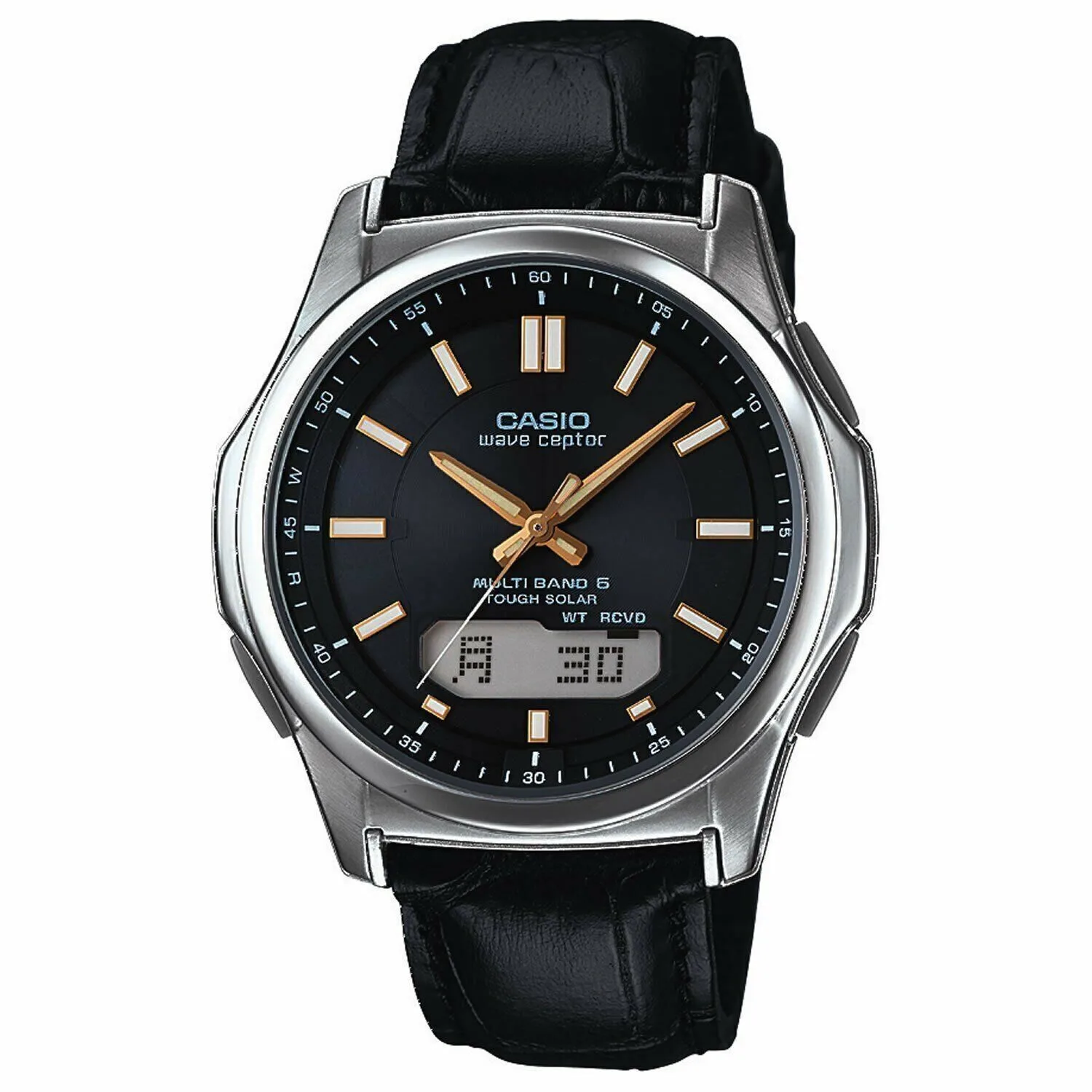 reloj hombre radiocontrol solar CASIO WAVE CEPTOR WVA-M630L-1A2JF Tough Solar Atomic Radio Watch WVA-M630L-1A2 Japan Domestic Market
