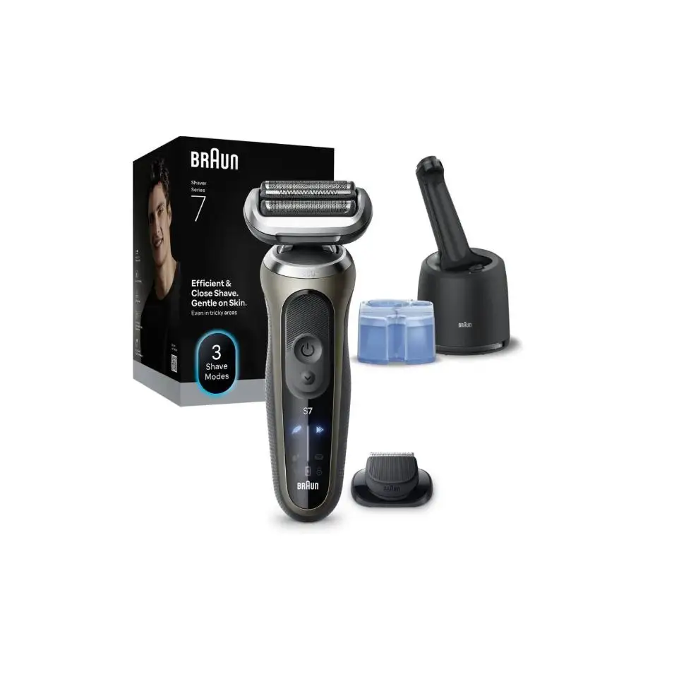 Braun Series 7 72-C7200СС Afeitadora de cuchillas Recortadora Negro