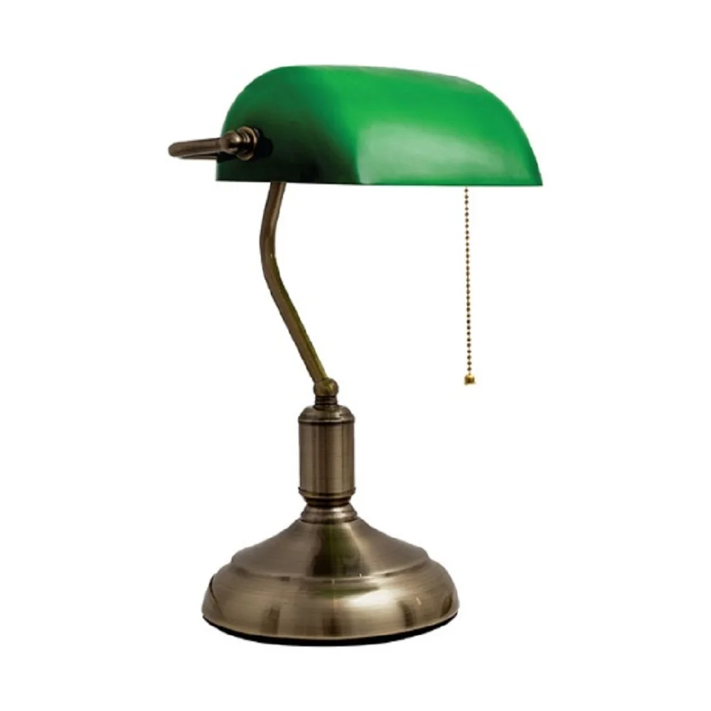 BEL AIR HOME - Sobremesa BANCARIO - 1xE27 - (bombilla no incluida) (VERDE-BLANCO)