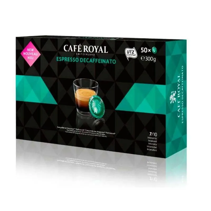 Descafeinado Café Royal para NESPRESSO PRO 50 cápsulas de café 7617014173069