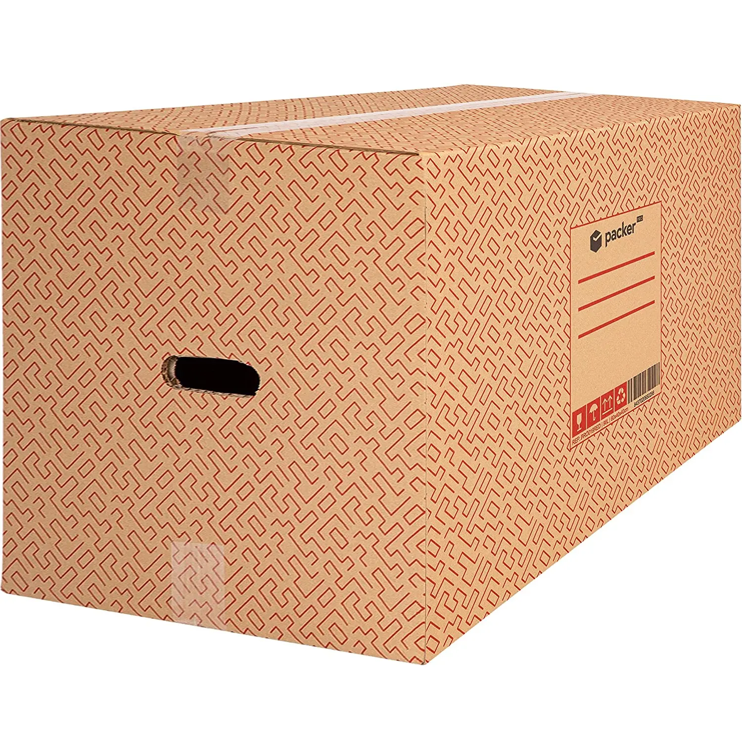packer PRO Pack 10 Cajas Carton para Mudanzas y Almacenaje Grande, Medianas, Pequeñas Ultra Resistentes con Asas, 100% ECO Box