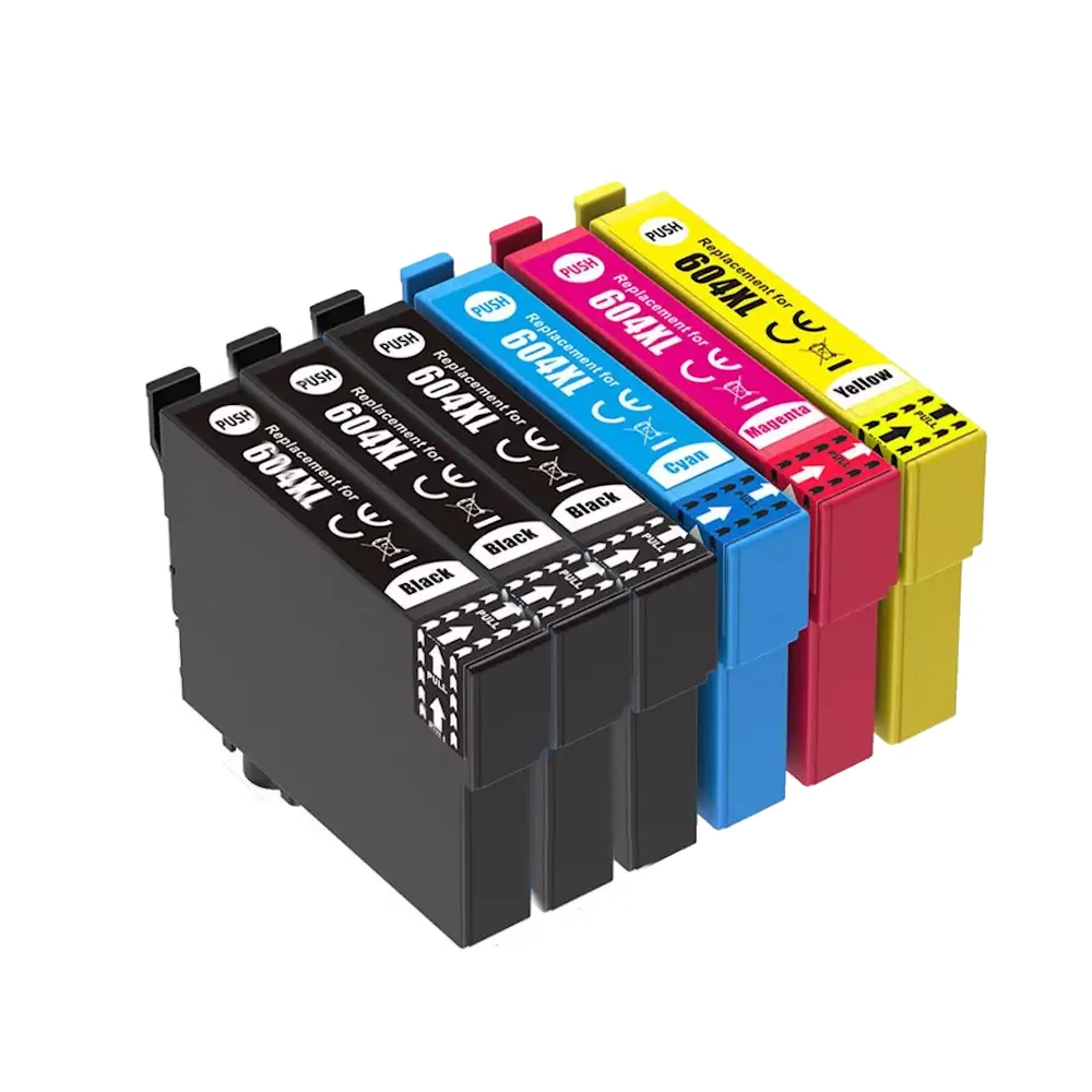 6x Cartuchos de tinta compatible Epson 604XL 604 XL para Epson XP2200, XP2205, XP3200, XP3205, XP4200, XP4205, WF2910, WF2930, WF2935, WF2950
