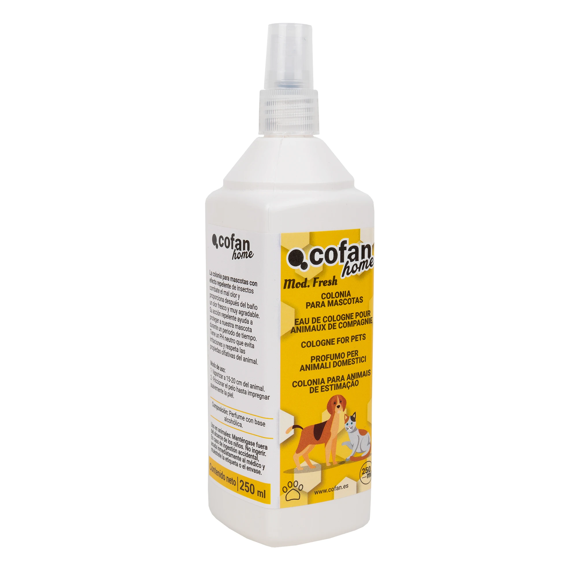 Cofan | Colonia para Mascotas | Efecto Repelente | Capacidad de 250 ml
