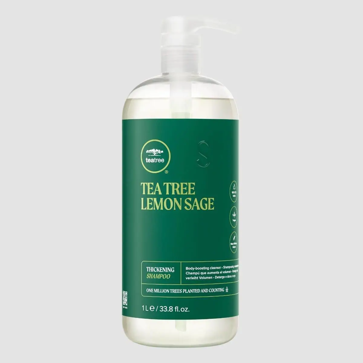 Champú Paul Mitchell Tea Tree Lemon Sage - Voluminizador y Fortalecedor para Cabello Fino de Aspecto Saludable