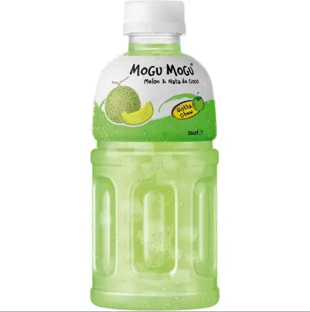 MOGU MOGU Zumo de fruta Mogu Mogu - Litchi - Melón - Grosella - Piña - Fresa - Mango surtido con Nata De Coco 320mL