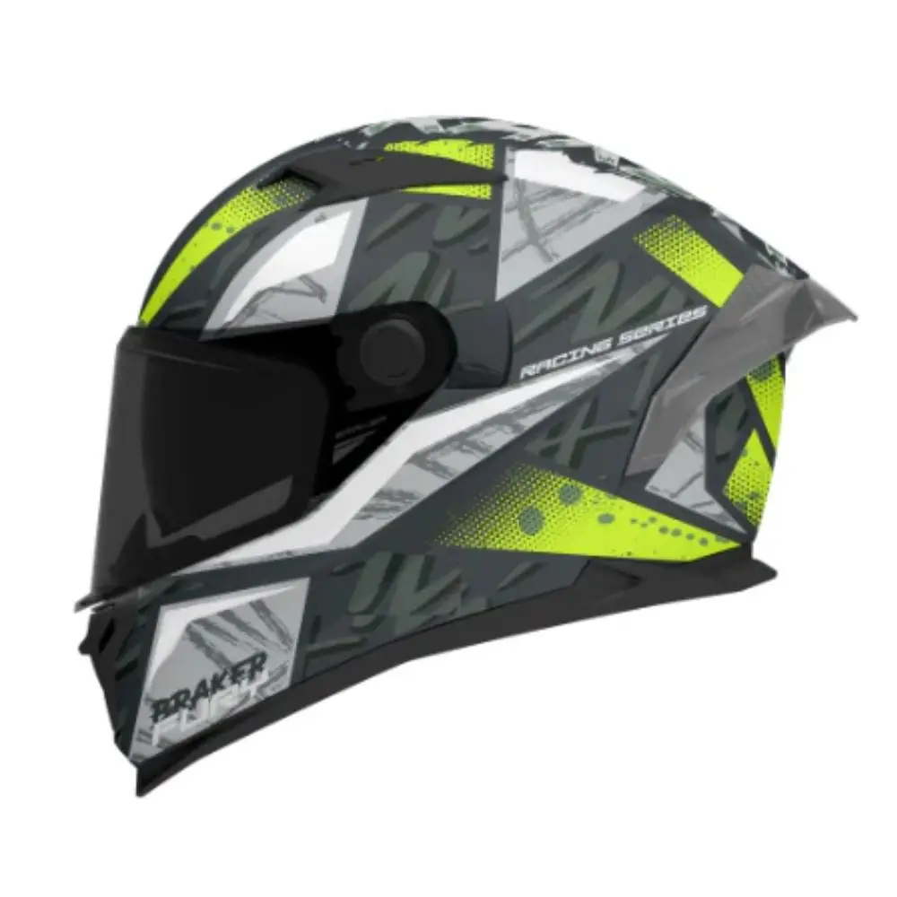 Casco MT Braker SV Fury Integral para Moto, Casco con Visor Solar Interior, Homologación ECE 22.06, Máxima Seguridad, Confort y Diseño Deportivo