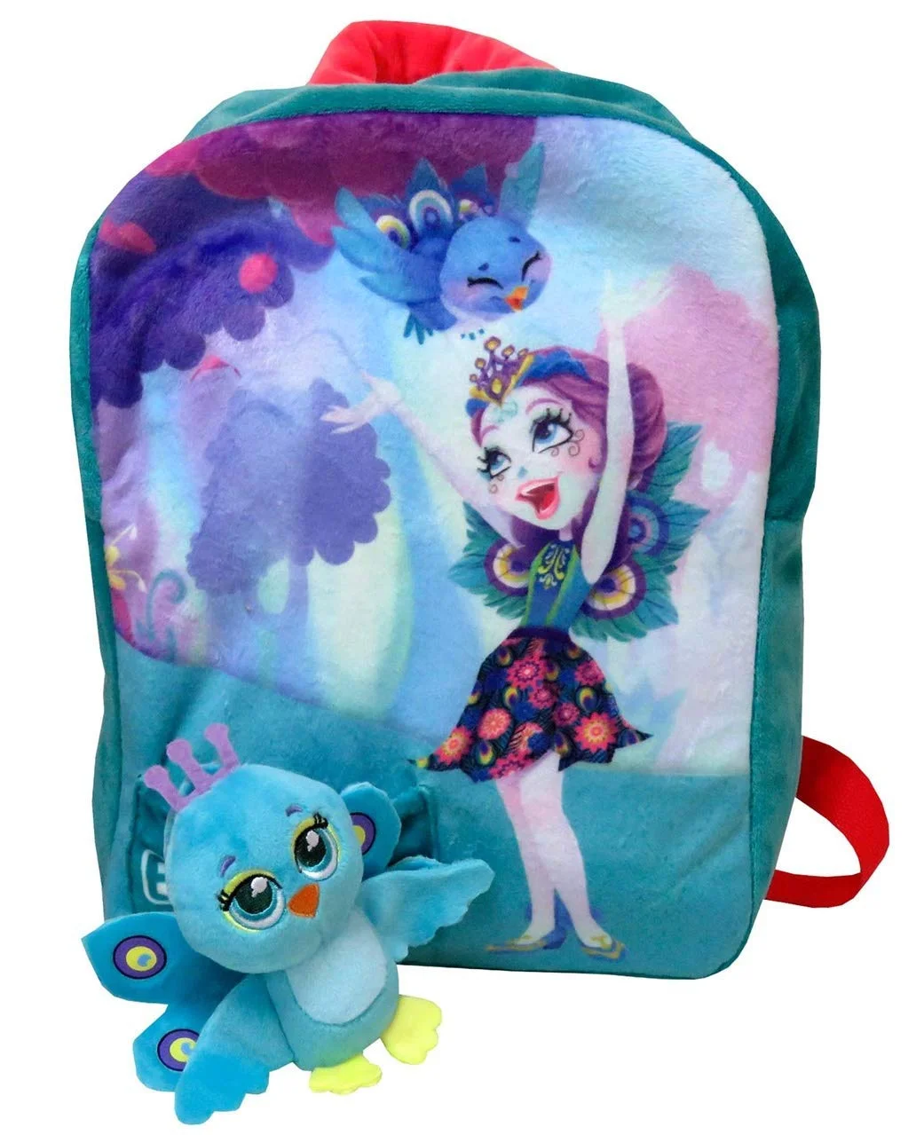 Enchantimals stuffed backpack with stuffed skunk