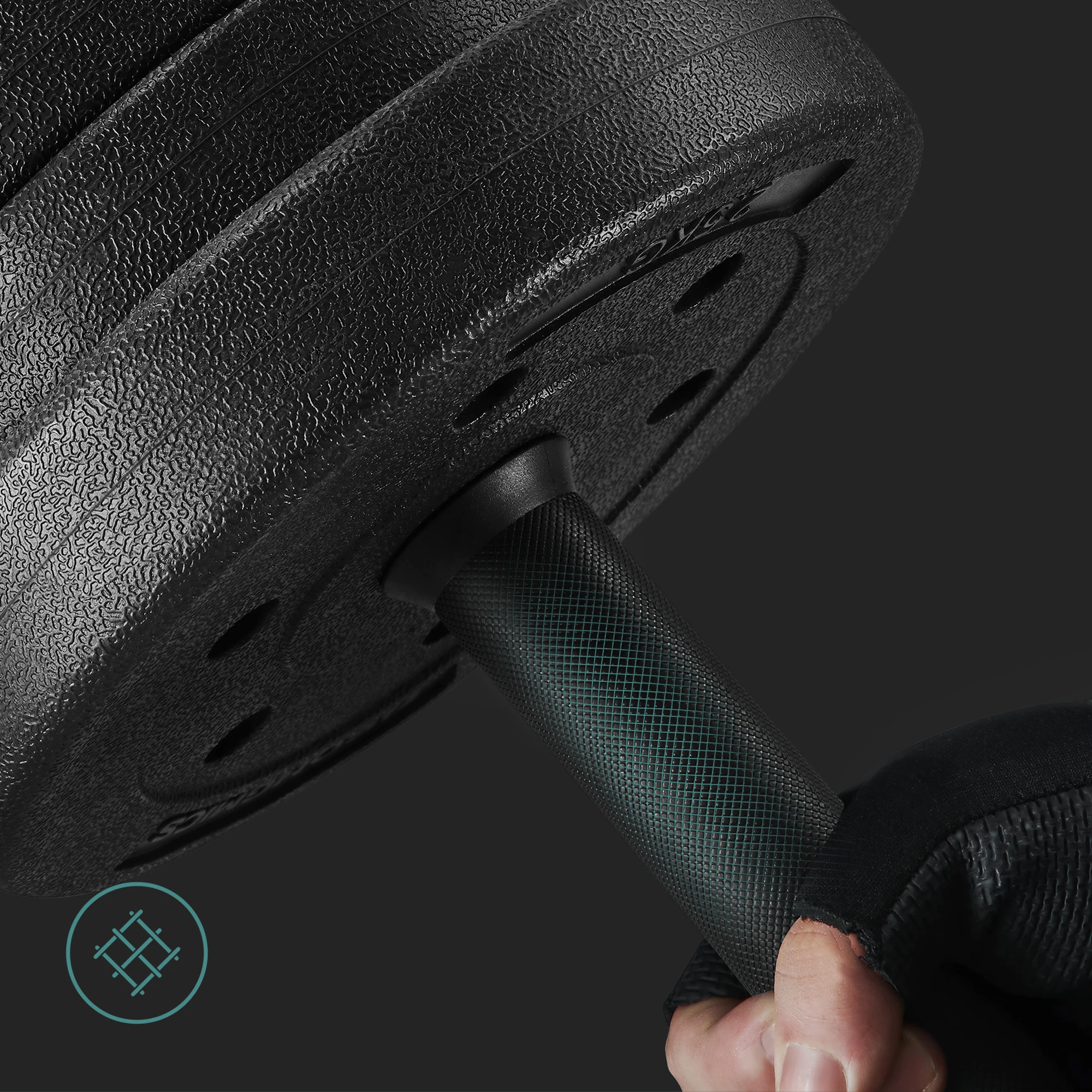 SONGMICS Fitness Dumbbells 30 kg Adjustable Weights Set for Home Gym, featuring non-slip design, durable PE cover, and versatile weight options including 16 plates (8x2.5 kg, 4x1.25 kg, 4x1 kg) for customized training.