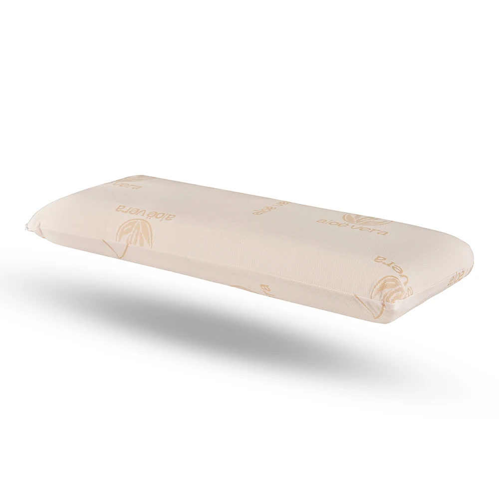 DECASATEXTIL®- Almohada Viscoelastica para un Descanso de Calidad- Tejido Aloe Vera Plus, con núcleo Viscoelástico, indeformable, hipoalergénico, Termorregulador