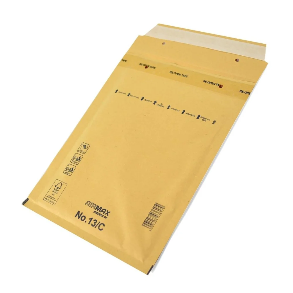 Plasacar S.L. Sobre acolchado papel Kraft marrón, medida 350 x 470 mm (Pack 50 unid.)