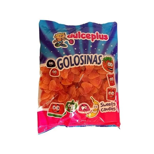 CORAZÓN MELOCOTÓN AZÚCAR GOMINOLA 1KG. DULCEPLUS