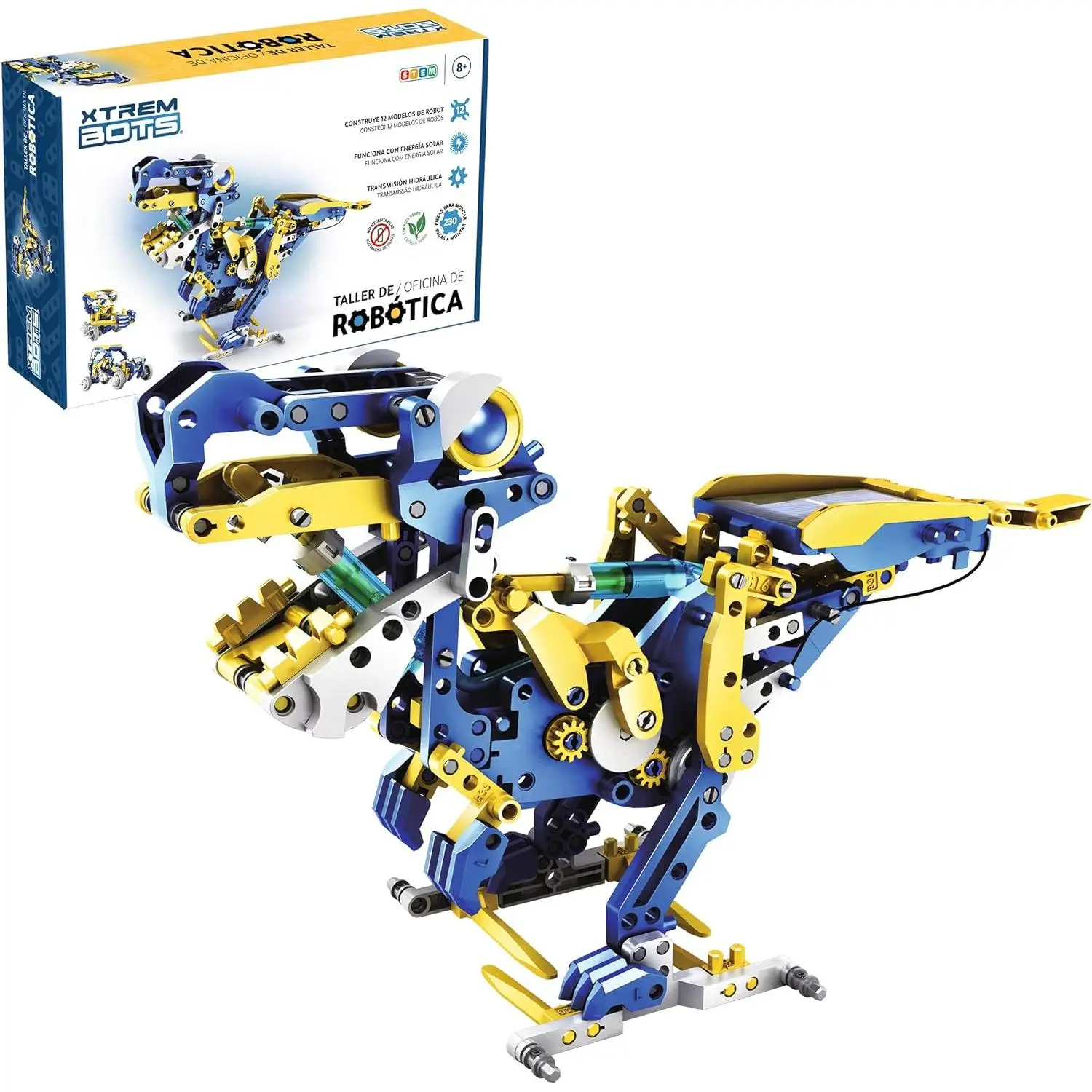Xtrem Bots - Taller De Robótica Educativa, Juguetes Robotica para Niños 10 Años O Más, Robot Niños, Robot Juguete, Construccion De Robots, Kit Robotica 12 en 1